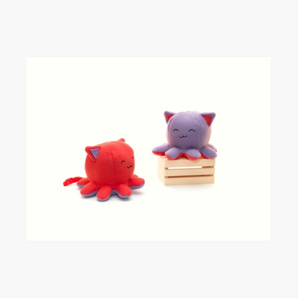 Taneko: Strawberry & Plum Art Print