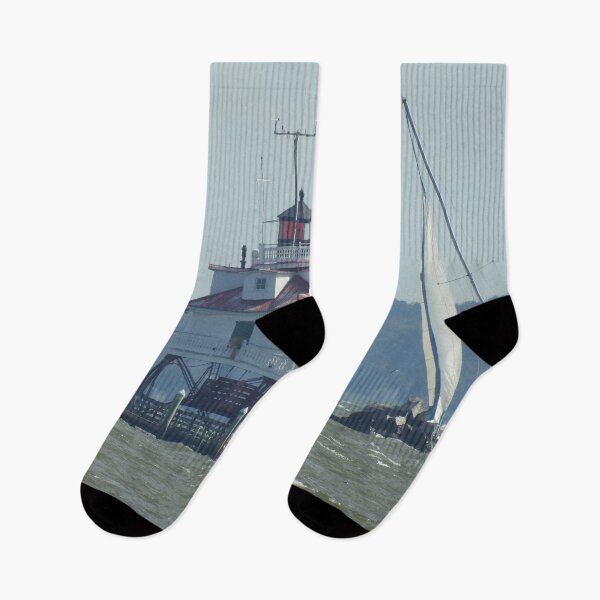 Item preview, Thomas Point Light House and a Sailboat designed and sold by Graykat.