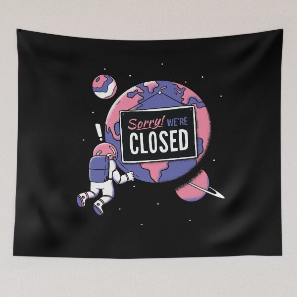 Item preview, The planet is closed, due to the virus. designed and sold by 47T-Shirts.