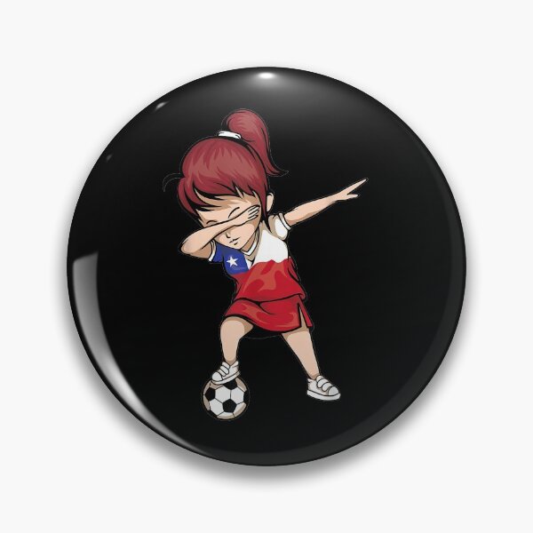 Artikelvorschau, Tupfen Fußball Mädchen Chile Jersey - Chilenischer Fußball entworfen und verkauft von lynneosborne.