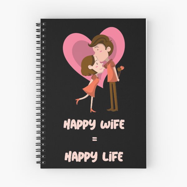 Item preview, Happy Wife is equal to Happy Life. designed and sold by SpooTeeDesign.