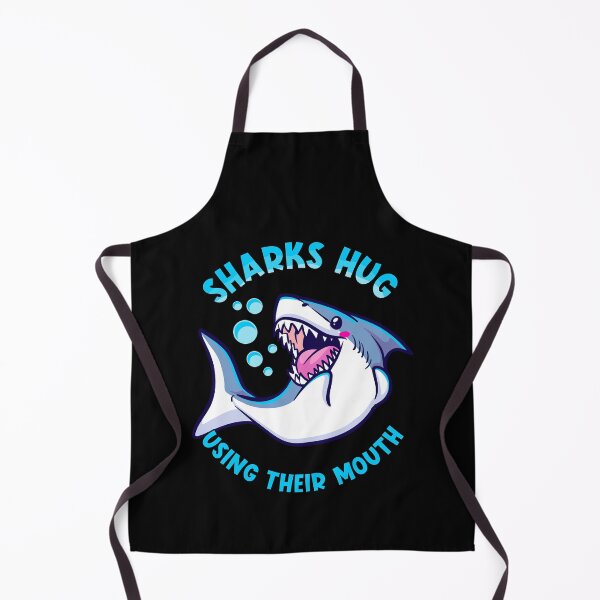 Item preview, Sharks Hug Using Their Mouth Funny Shark Pun designed and sold by perfectpresents.