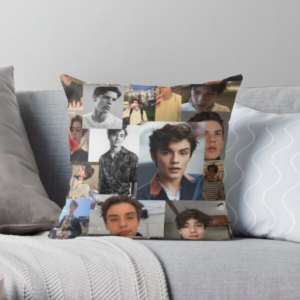 louis partridge collage Throw Pillow for Sale by delimetal