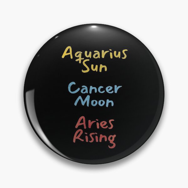 Item preview, Aquarius Sun Cancer Moon Aries Rising Text designed and sold by leomooncreates.
