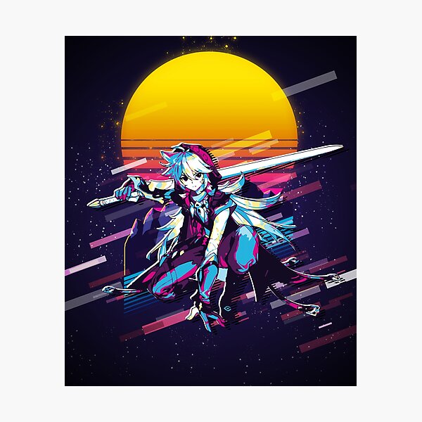Item preview, Razor - Genshin Impact 80s retro designed and sold by MyRetroArt.