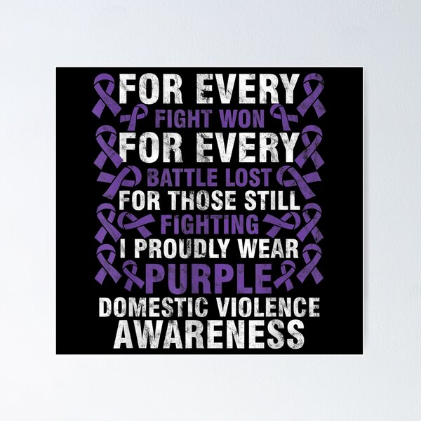 Item preview, Domestic Violence Awareness Month I Proudly Wear Purple designed and sold by lynneosborne.
