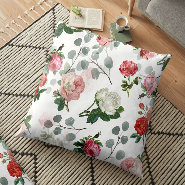 The Vintage Rose Floor Pillow