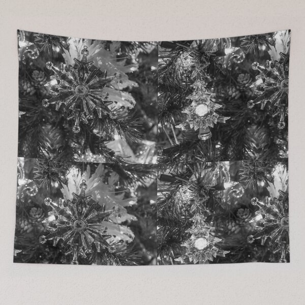 Item preview, Holiday Ornaments Grayscale designed and sold by mljdwhite.
