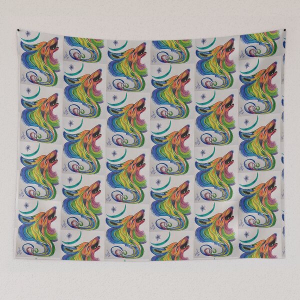 Item preview, Wolf-Color Art designed and sold by Blackhawk Tiller.