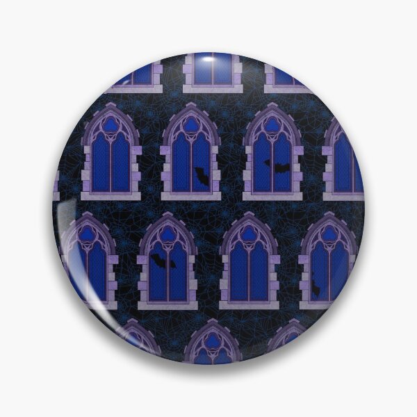 Item preview, Gothic Halloween Windows // Midnight Blue designed and sold by The Wellington Boot.