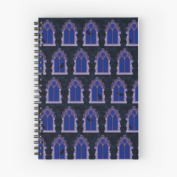 Item preview, Gothic Halloween Windows // Midnight Blue designed and sold by The Wellington Boot.