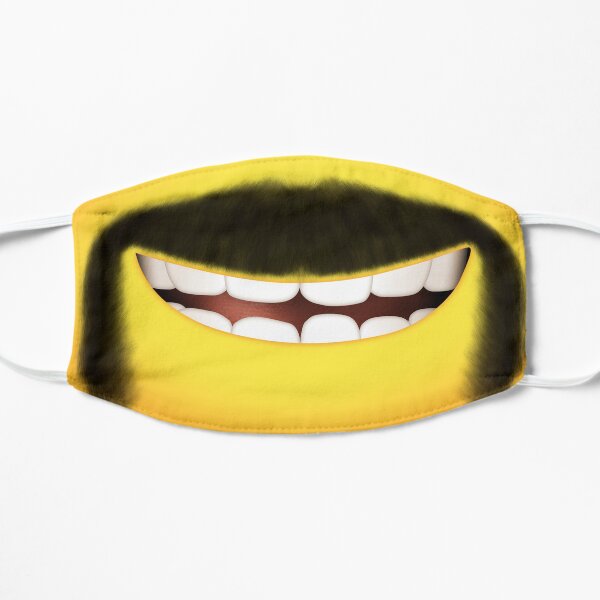 Minion with Horseshoe moustache Flat Mask