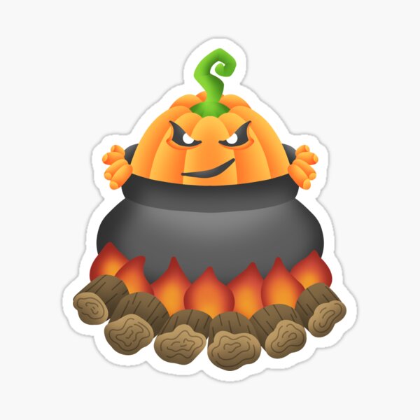 Pumpkin Monster Sticker