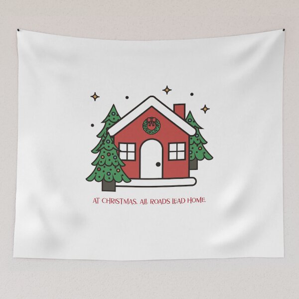 Item preview, AT CHRISTMAS, ALL ROADS LEAD HOME. designed and sold by Ashalcheema.