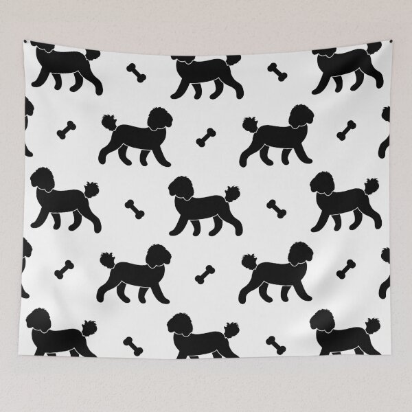 Item preview, Cute Black Cockapoo Cavapoo Cavoodle Dog designed and sold by Lulupainting.