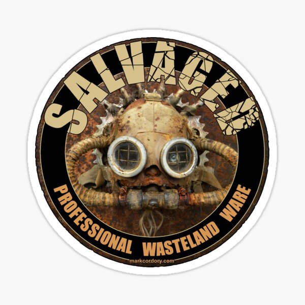 SALVAGED Ware Creepy Doll design Sticker