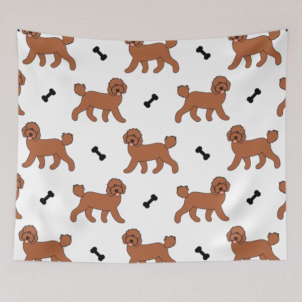 Item preview, Cute Red Cockapoo Cavapoo Cavoodle Dog designed and sold by Lulupainting.