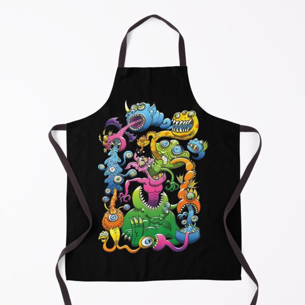Item preview, Monstrous creatures in a spooky messy scene designed and sold by Zoo-co.