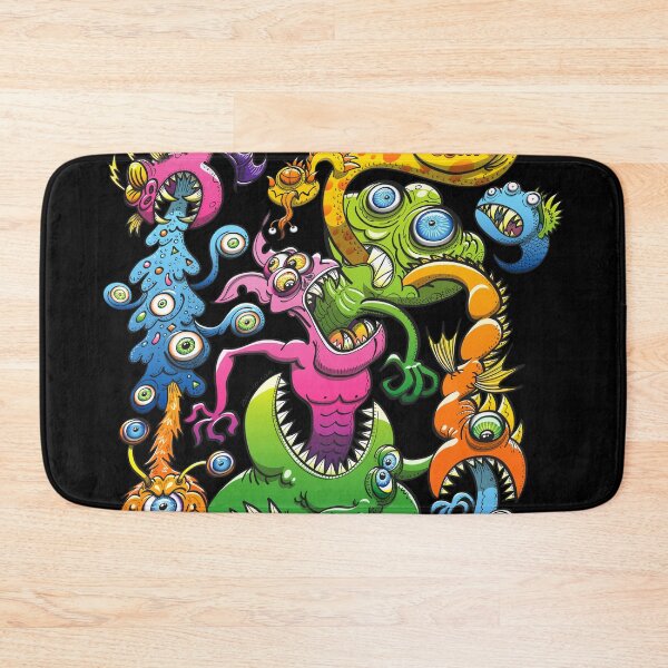 Item preview, Monstrous creatures in a spooky messy scene designed and sold by Zoo-co.