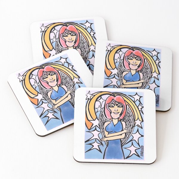 Item preview, Rainbowish Angel With Dark Eyes designed and sold by 1hourcartoonist.