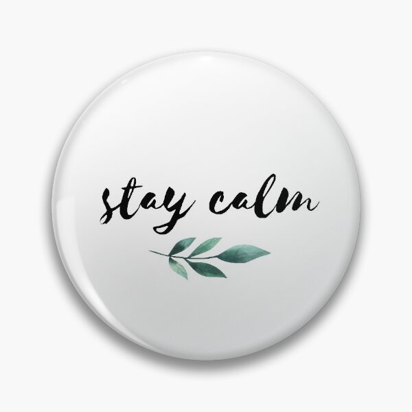 Item preview, Stay Calm Watercolor Green Leaves designed and sold by BohoMoon.