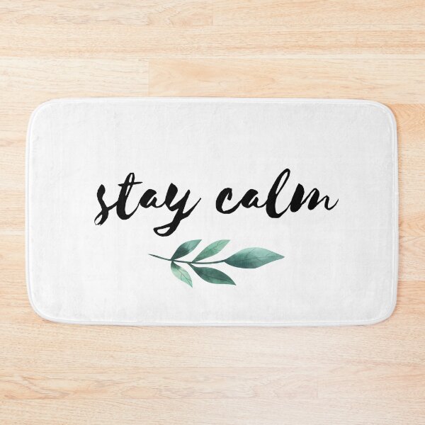 Item preview, Stay Calm Watercolor Green Leaves designed and sold by BohoMoon.