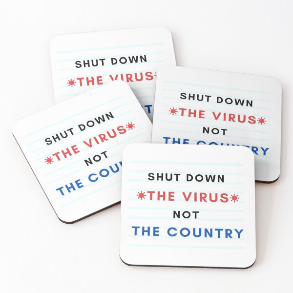 Item preview, Shut Down the Virus Not the Country designed and sold by Lolas-Creations.