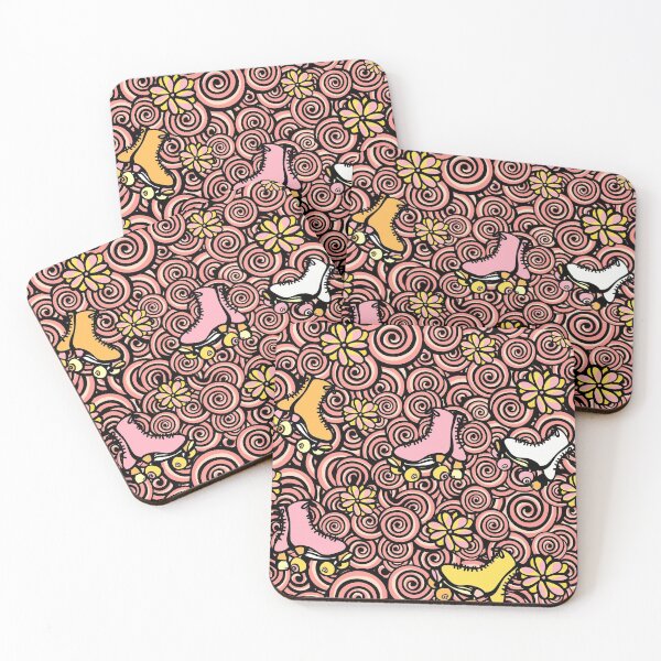 Item preview, Summer Roller Skates Doodle Pattern - Vintage Palette designed and sold by Sketchbook Designs.