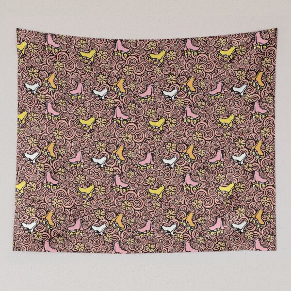 Item preview, Summer Roller Skates Doodle Pattern - Vintage Palette designed and sold by Sketchbook Designs.