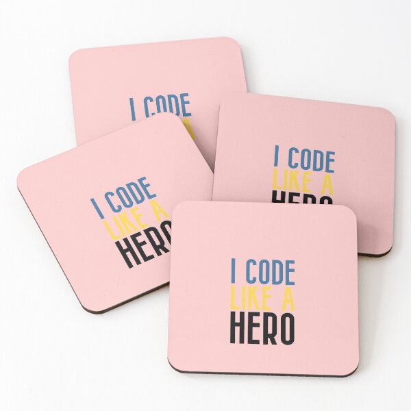 Item preview, I Code Like A Hero designed and sold by Aiolin.