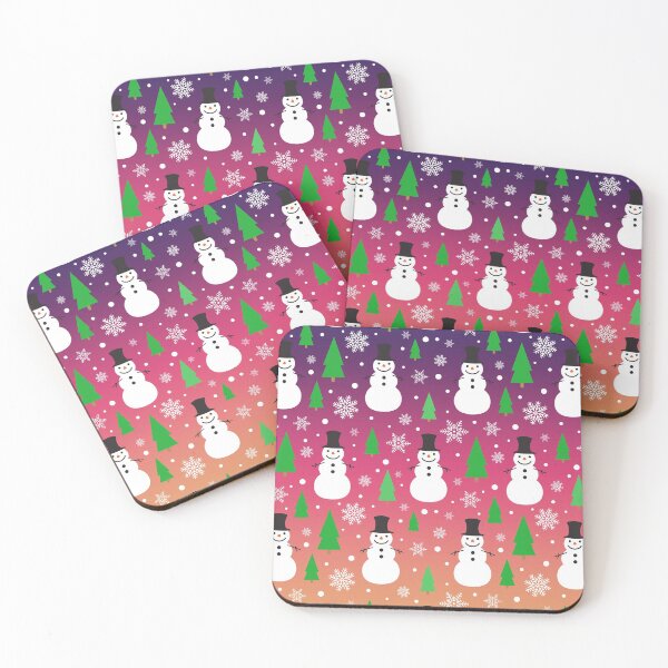 Item preview, Christmas Pattern with Snowman, Pine Trees, Snowflakes designed and sold by JulianoZn97.