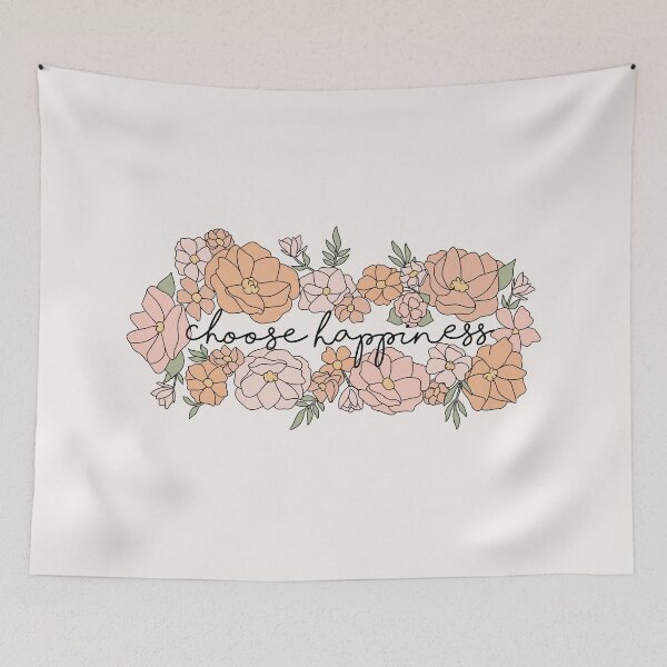 Item preview, Choose Happiness with Flowers designed and sold by jamiemaher15.