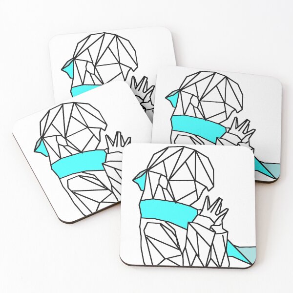 Item preview, Geometric Anime Girl With Scarf designed and sold by Zeemow.