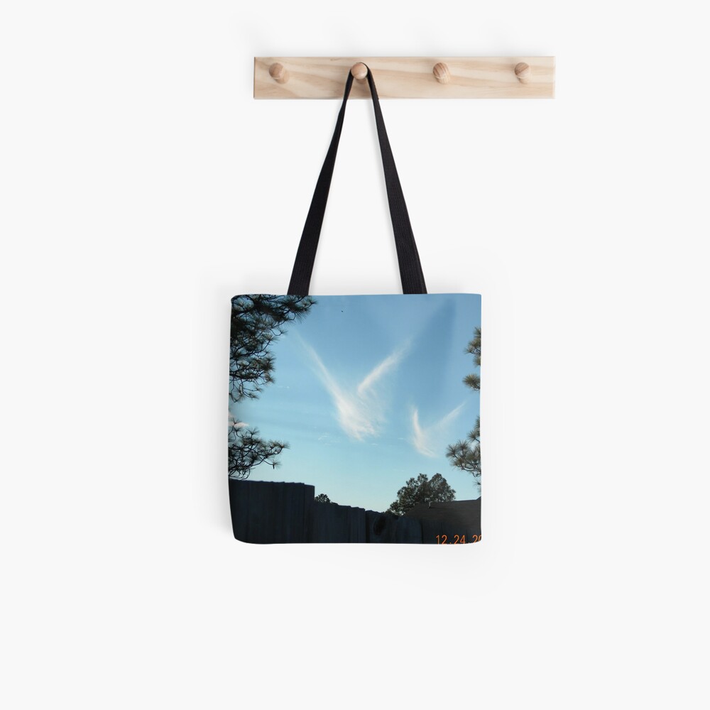 Christmas Eve Snow Angels Tote Bag