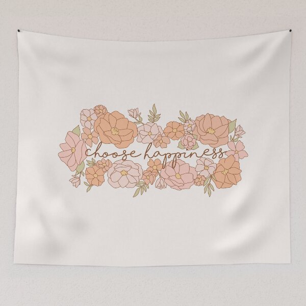 Item preview, Choose Happiness with Flowers designed and sold by jamiemaher15.