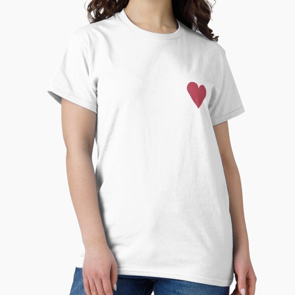 Aperçu de l'œuvre Motif « cœur rouge » sur fond blanc créée et vendue par AVBDesigns20.