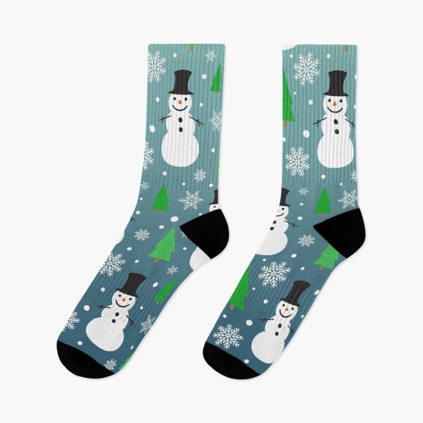 Item preview, Christmas Pattern with Snowman, Pine Trees, Snowflakes designed and sold by JulianoZn97.