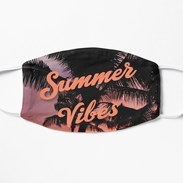 Summer Vibes -Palms Flat Mask