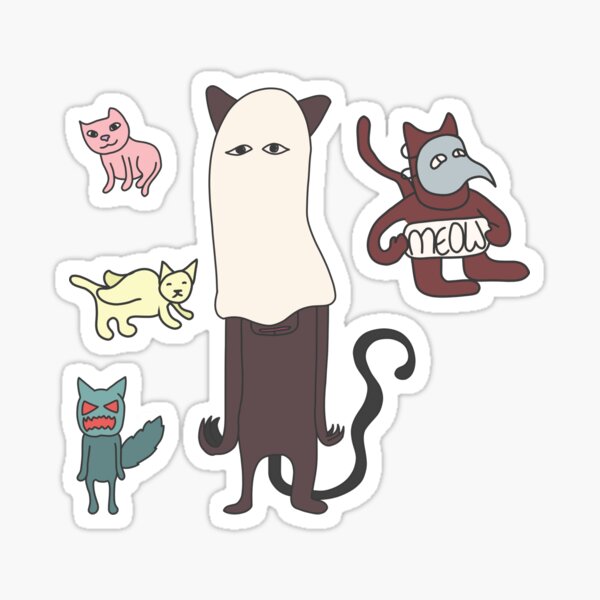 Halloween Cats Sticker set 1 Sticker