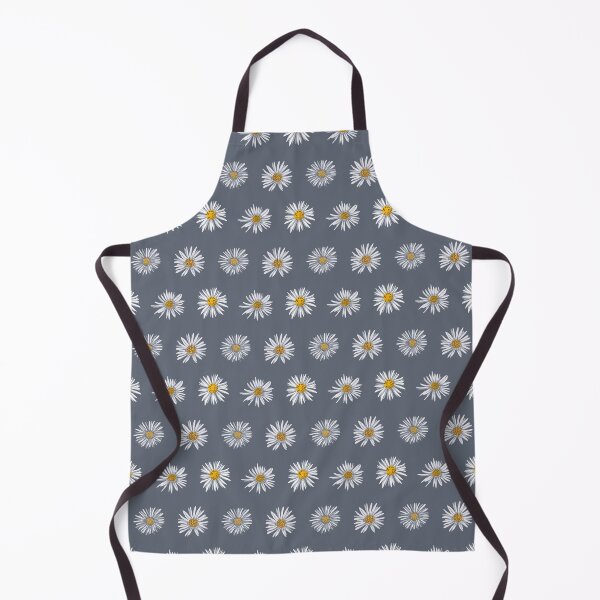 Item preview, White asters on slate gray designed and sold by colorofmagic.