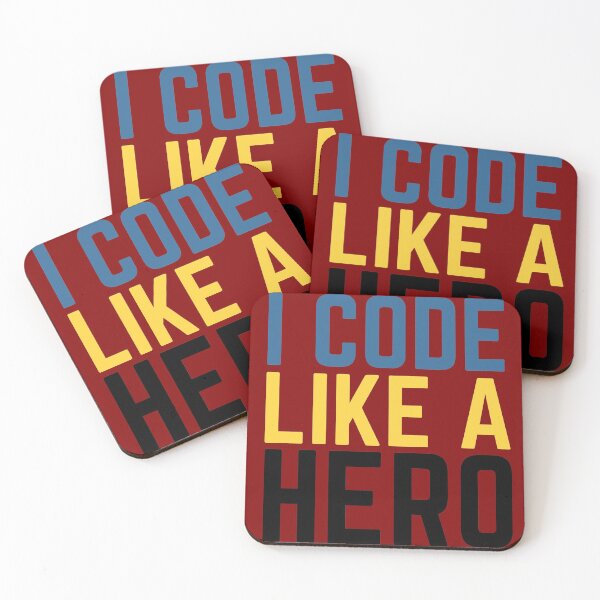 Item preview, I Code Like A Hero designed and sold by Aiolin.
