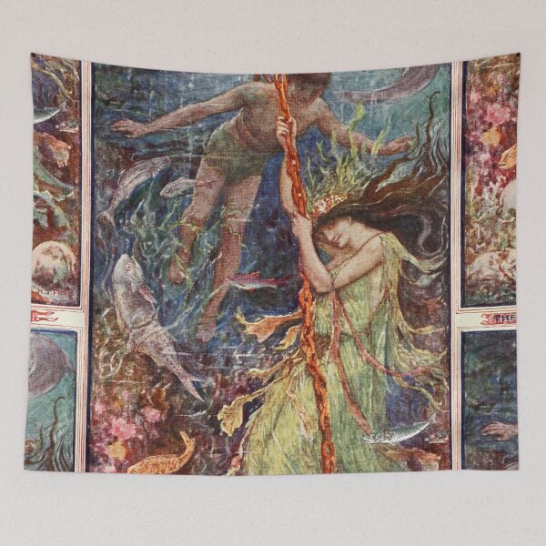 Item preview, The sea maiden with a wicked face designed and sold by Vintage Designs +.