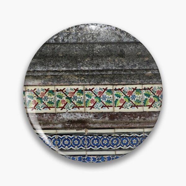 Item preview, Weathered Portuguese Tile Mosaic Pattern Decorated Building Facade designed and sold by worldways.