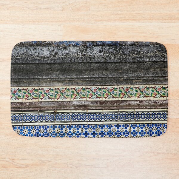 Item preview, Weathered Portuguese Tile Mosaic Pattern Decorated Building Facade designed and sold by worldways.
