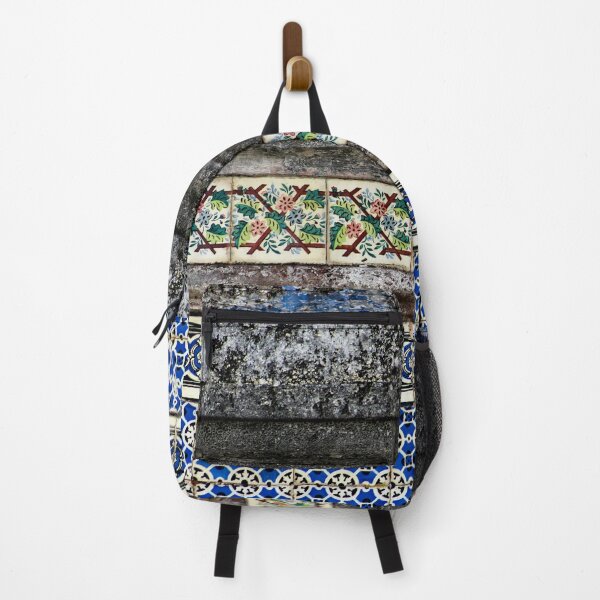 Item preview, Weathered Portuguese Tile Mosaic Pattern Decorated Building Facade designed and sold by worldways.