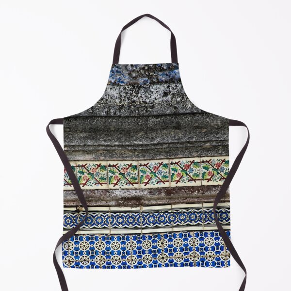 Item preview, Weathered Portuguese Tile Mosaic Pattern Decorated Building Facade designed and sold by worldways.