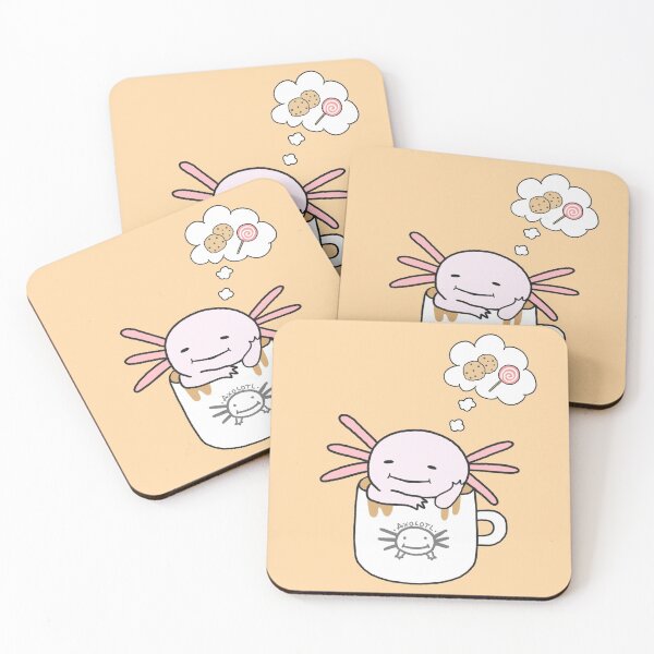 Item preview, Axolotl in a Coffee Mug Cute Meme Funny Food Kawaii Art designed and sold by Marinaaa010.