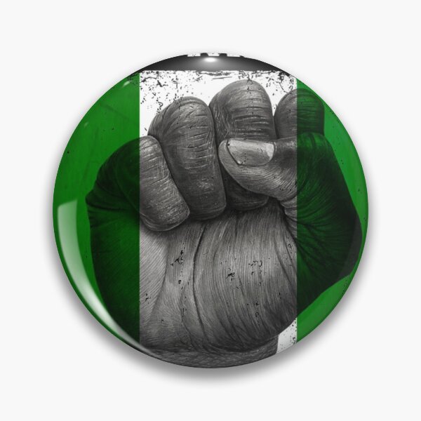 Item preview, Nigerian Lives Matter End Sars Nigeria Fist Flag designed and sold by Bonifacio07.