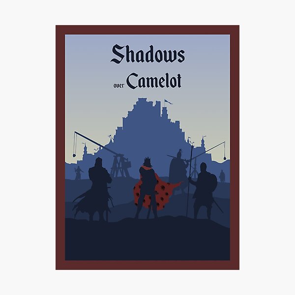 Shadows over Camelot - Board Game- Minimalist Travel Poster Style - Gaming Art Photographic Print