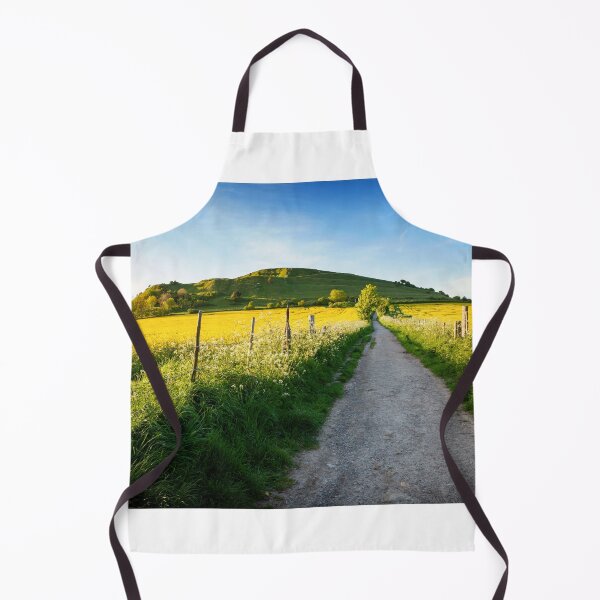 Item preview, Rapeseed surrounds the pathway at Cley Hill in Wiltshire designed and sold by Victoria Ashman.